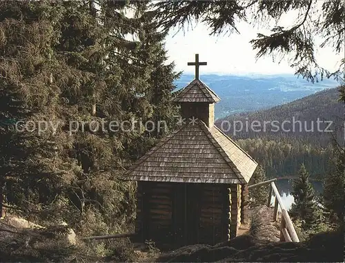 Riedlhuette Rachelkapelle Rachelsee Kat. Sankt Oswald Riedlhuette