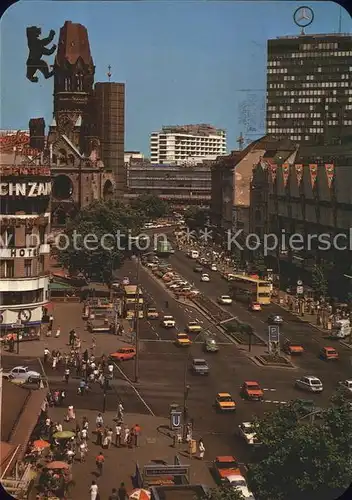 Berlin Kurfuerstendamm Kaiser Wilhelm Gedaechtniskirche Kat. Berlin