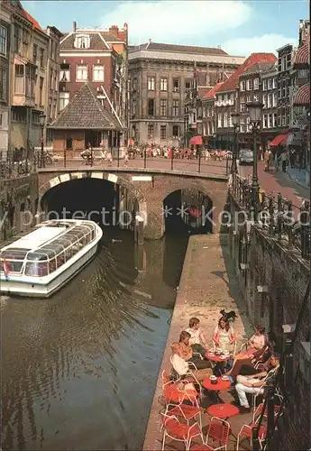 Utrecht Oude Gracht en Vismarkt Kat. Utrecht