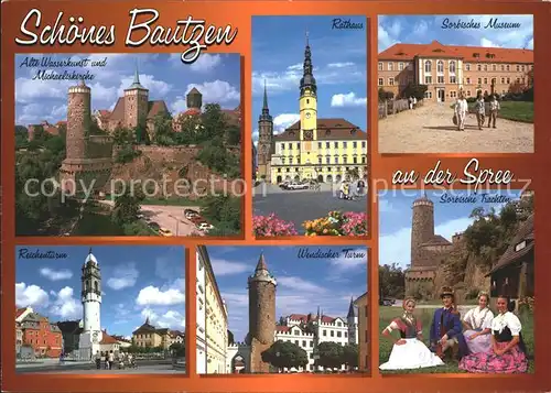 Bautzen Michaeliskirche Rathaus Sorbisches Museum Kat. Bautzen