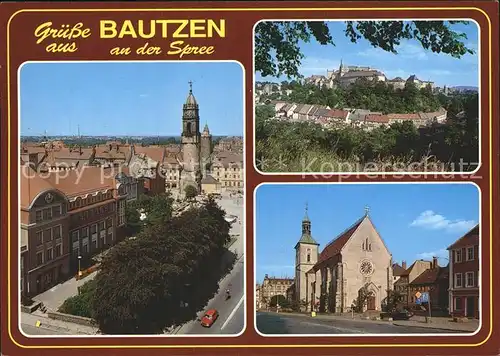 Bautzen Kornmarkt Reichenturm Stadtmuseum Liebfrauenkirche Kat. Bautzen