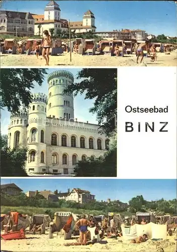 Binz Ruegen Schloss Granitz Seebad Strand Kat. Binz