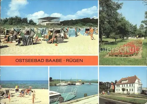 Baabe Ostseebad Ruegen HO Gaststaette Inselparadies Konzertplatz Strand Kat. Baabe