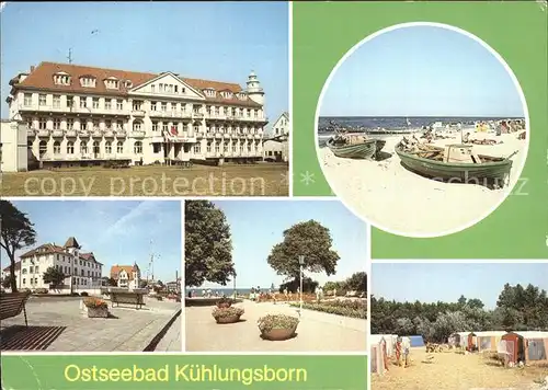 Kuehlungsborn Ostseebad FDGB Erholungsheim Parkanlage Strand Kat. Kuehlungsborn