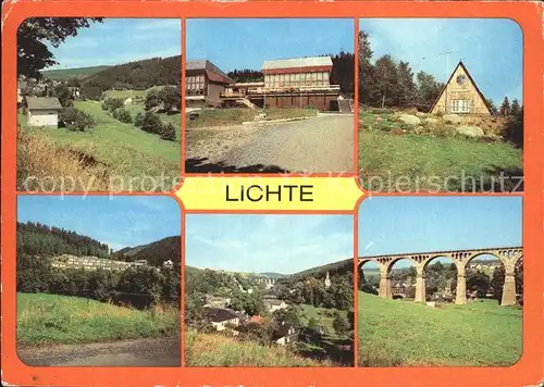 Lichte Geiersthal Viadukt Gaststaette Kleebergklause Kat. Lichte