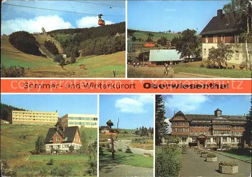 Oberwiesenthal Erzgebirge Kurort Sprungschanzen Seilbahn Hotel Bergfrieden Kat. Oberwiesenthal