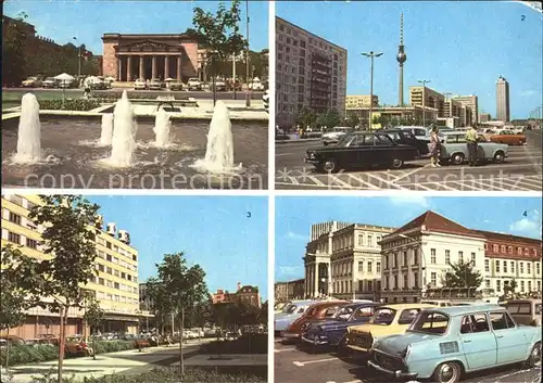 Berlin Mahnmal Unter den Linden Karl Marx Allee Operncafe Kat. Berlin