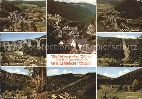 Willingen Sauerland Viadukt Kleingolfplatz Muehlenkopfschanze Ettelsberg Kat. Willingen (Upland)