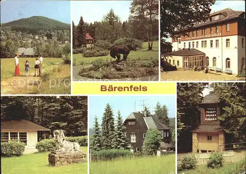 Baerenfels Erzgebirge Kurpark FDGB Erholungsheim Max Niklas Glockenspiel Meissner Porzellan Kat. Altenberg