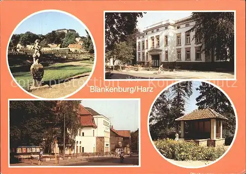Blankenburg Harz Schloss Teufelsbad Kurhotel Kurpark  Kat. Blankenburg