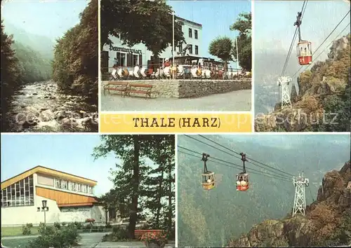 Thale Harz Bodetal Hexentanzplatz Bergstation Schwebebahn Kat. Thale
