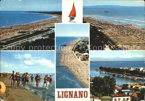 Lignano Strand Ortsansicht Kat. Lignano