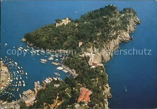 Portofino Liguria Meer Yachthafen Luftaufnahme Kat. Portofino