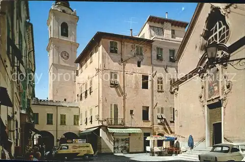 Bordighera Riviera dei Fiori Marktplatz Kirche Kat. Bordighera