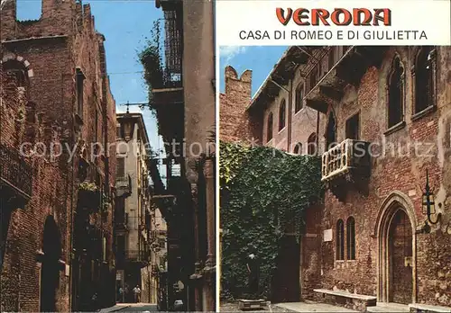 Verona Veneto Romeo Julia Balkon Kat. Verona