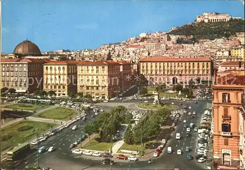 Napoli Neapel Rathausplatz Sankt Elmo Schloss Kat. Napoli