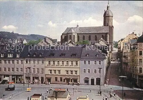 Annaberg Buchholz Erzgebirge Markt Annenkirche Poehlberg  Kat. Annaberg