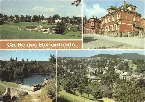 Schoenheide Erzgebirge Ernst Thaelmann Strasse Stausee  Kat. Schoenheide Erzgebirge