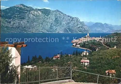 Malcesine Lago di Garda Ortsnansicht  Kat. Malcesine