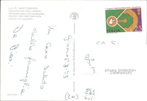 Taranto Villa Comunale  Kat. Taranto