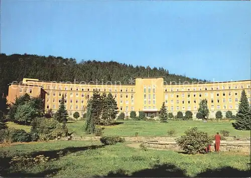Erlabrunn Erzgebirge Bergarbeiterkrankenhaus Dr. Georg Benjamin  Kat. Breitenbrunn Erzgebirge