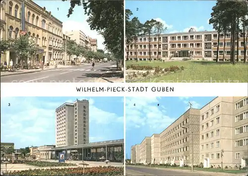 Guben Wilhelm Pieck Strasse Guben Obersprucke Schule Kaltenborner Strasse  Kat. Guben