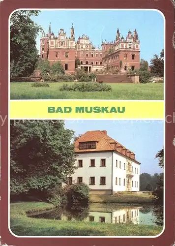 Bad Muskau Oberlausitz Schlossruine altes Schloss  Kat. Bad Muskau