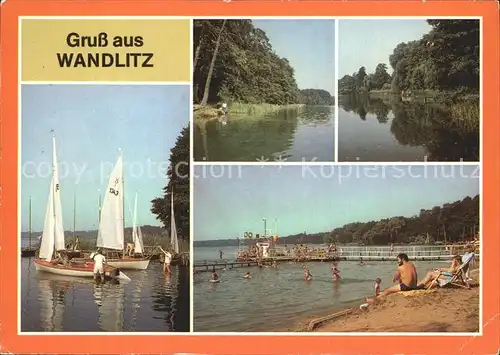 Wandlitz Seglerhafen Liepnitzsee Heiliger Pfuhl Kat. Wandlitz