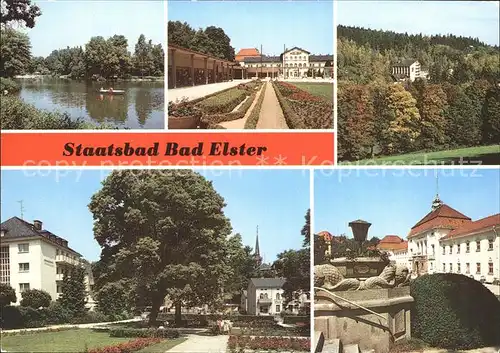 Bad Elster Gondelplatz Rosengarten Sanatorium Kurt Koch  Kat. Bad Elster