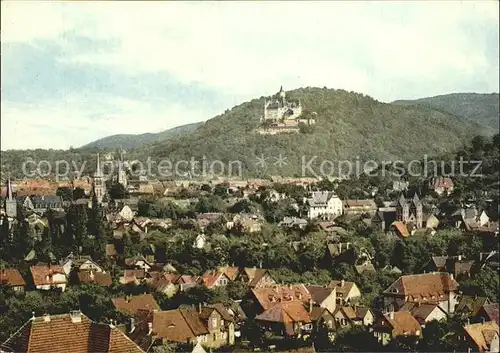 Wernigerode Harz Schloss Ortsansicht  Kat. Wernigerode