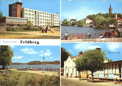 Feldberg Mecklenburg Erholungsheim Freundschaft Bettenhaus Terrasse am Haussee  Kat. Feldberger Seenlandschaft