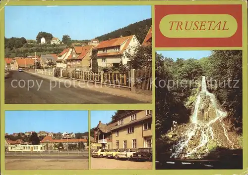 Trusetal Eisensteinstrasse HO Gaststaette Wasserfall Wasserfall  Kat. Trusetal