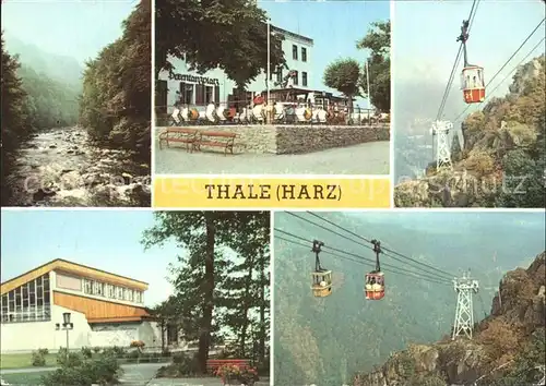 Thale Harz Hexentanzplatz Bergstation Seilbahn Kat. Thale