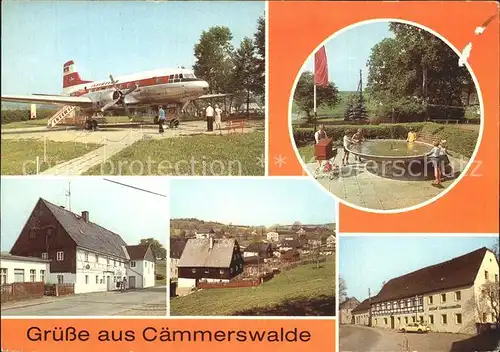 Caemmerswalde Schauflugzeug Il 18 Parkanlage Gaststaette  Kat. Neuhausen Erzgebirge