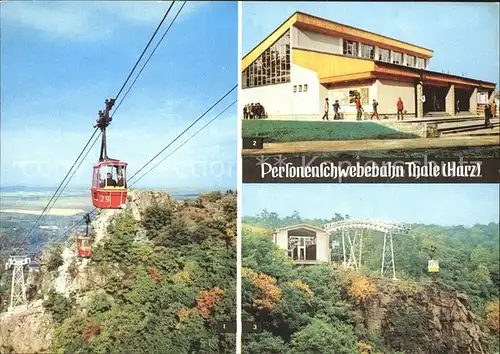 Thale Harz Bergstation Seilbahn Kat. Thale