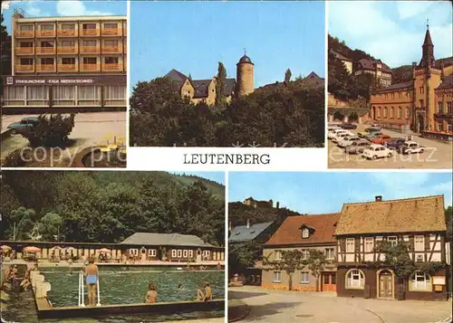 Leutenberg Thueringen Erholungsheim Katja Niederkirchner Friedensburg Rathaus Hauptstrasse  Kat. Leutenberg