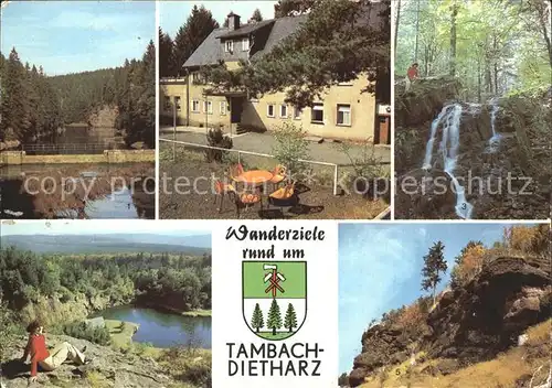 Tambach Dietharz Gothaer Talsperre Waldbaude Spitterfall Falkenstein  Kat. Tambach Dietharz