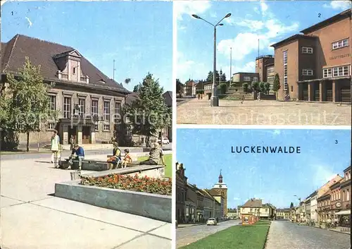 Luckenwalde Bahnhof Stadttheater Ernst Thaelmann Strasse  Kat. Luckenwalde