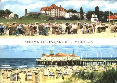 Ahlbeck Ostseebad FDGB Heim Solidaritaet Seebruecke  Kat. Heringsdorf Insel Usedom