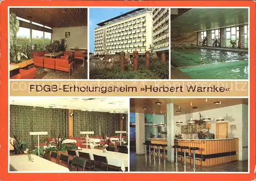Klink Waren Erholungsheim Herbert Warnke  Kat. Klink Waren