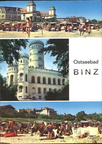 Binz Ruegen Strand Schloss  Kat. Binz