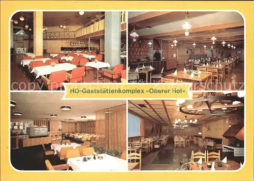 Oberhof Thueringen HO Gaststaettenkomplex Oberer Hof  Kat. Oberhof Thueringen