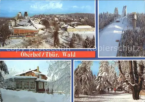 Oberhof Thueringen Erholungsheim Rennsteig Schanze Forsthaus Sattelbach Kat. Oberhof Thueringen