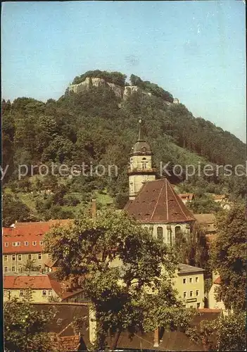 Koenigstein Saechsische Schweiz mit Festung Kat. Koenigstein Saechsische Schweiz