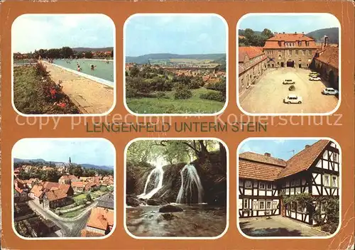 Lengenfeld Stein Bad Wasserfaelle Erholungsheim Bischofstein Kat. Lengenfeld Stein