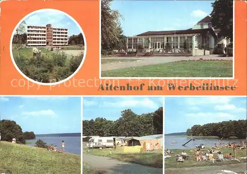 Altenhof Eberswalde am Werbellinsee Camping Strand Erholungsheime Kat. Schorfheide