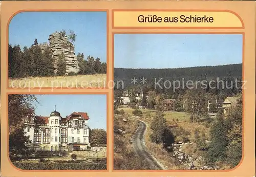 Schierke Harz Schnarcherklippen Erholungsheim Franz Mehring Kat. Schierke Brocken