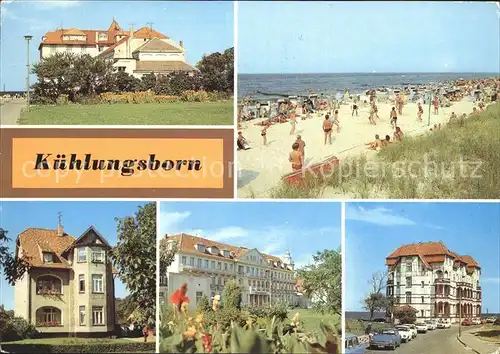 Kuehlungsborn Ostseebad Strand Schloss am Meer Haus Georgine Kat. Kuehlungsborn