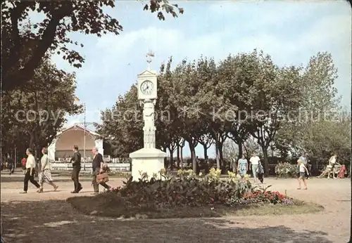 Ahlbeck Ostseebad Kurpark mit Musikpavillong Kat. Heringsdorf Insel Usedom