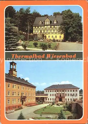 Wiesenbad Robert Koch Haus Sanatorium Kat. Thermalbad Wiesenbad